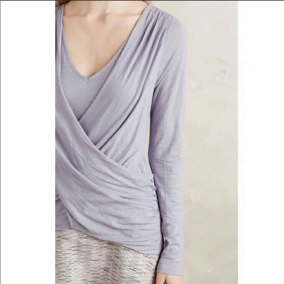 Anthropologie Akemi + Kim Faux Wrap Top - Picture 3 of 8